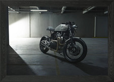 Custom Motorcycle in Urban