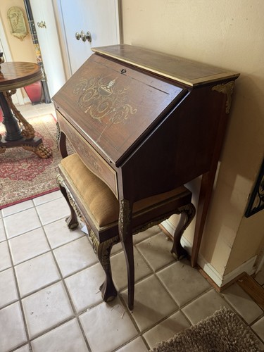 Wooden secretary desk - secretary, with