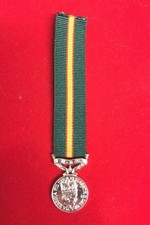 Ulster Defence Regiment UDR Miniature Medal With 6" Ribbon