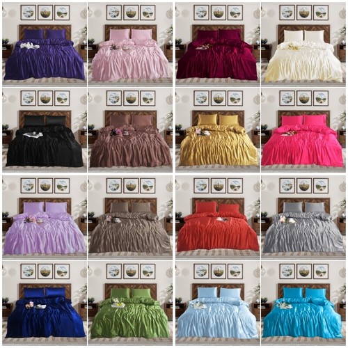 Pcs silk satin duvet cover - 3,