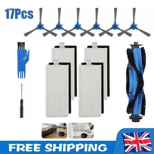 17pcs replacement side brushes - 17pcs,