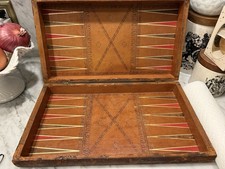 Antique Leather Backgammon &