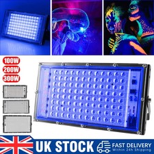 2x 300W LED UV Stage Blacklight*Ultraviolet Light Halloween Disco Party Lighting