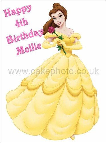 Disney princess belle - belle, edible
