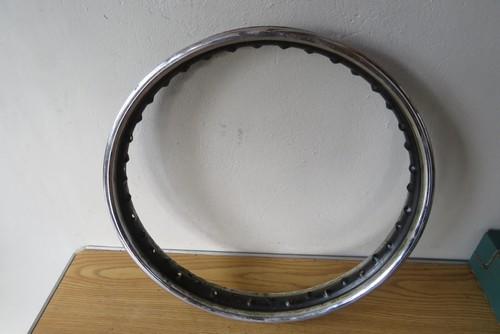 Bsa ariel ajs chromed wheel - re-chromed,