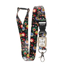 FLORAL FOLK PATTERN Lanyard