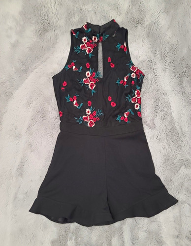 Black floral boho - black,
