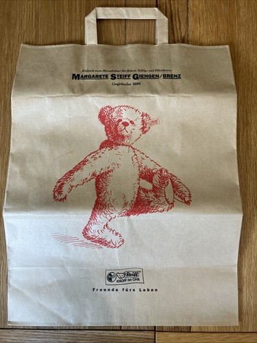Vintage steiff brown paper bag - vintage,