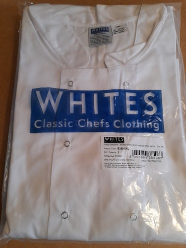 Whites chefs jacket - whites, unisex