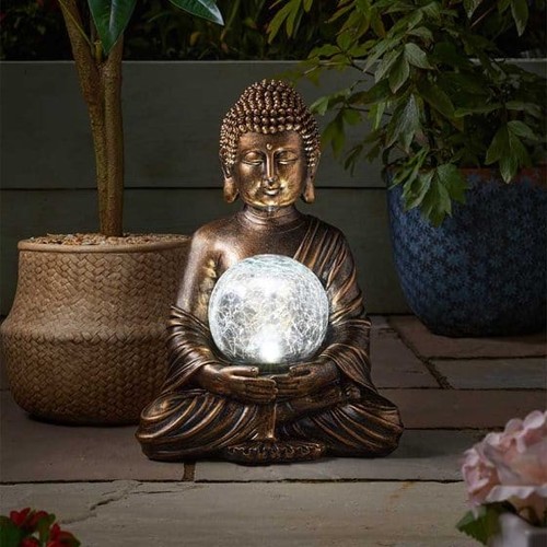 Smart solar gazing buddha - smart,