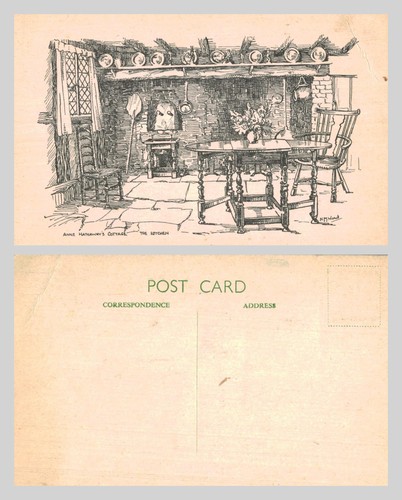 Vintage postcard anne - vintage,