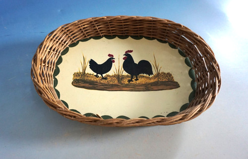 Vintage zell pottery rooster - zell,
