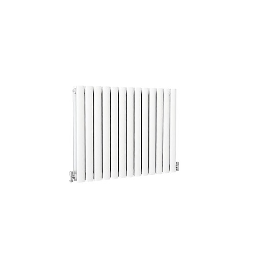 White designer radiator - white,