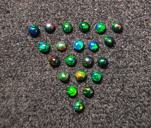 Natural ethiopian black opal - black,