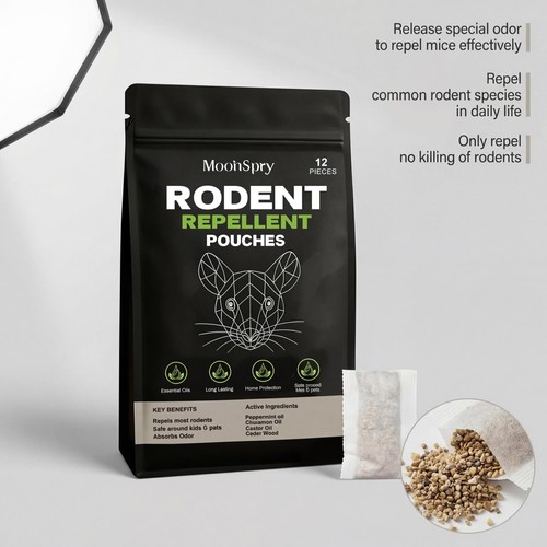 Rodent repellent pouches - rodent,