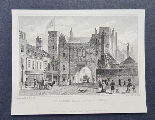 Antique 1829 print john - 1829,