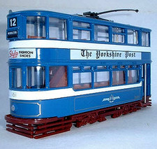 EFE - 14301 LEEDS HORSFIELD TRAM WITH TROLLEY POLE LEEDS CORPORATION