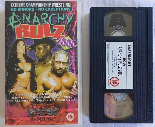 Ecw anarchy rulz 2000 vhs - rulz,