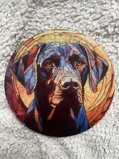 Black / Chocolate Labrador Dog  Stain Glass Effect Sun Catcher, Gift Ideas