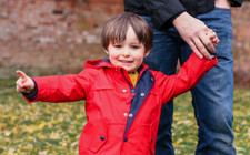 M&S Kids Baby Boys Girls Jacket Coat Red Waterproof 12-18 Months