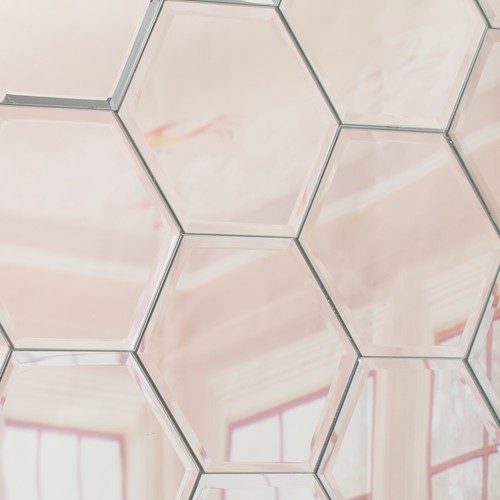 18x hexagon glass - hexagon, mirror