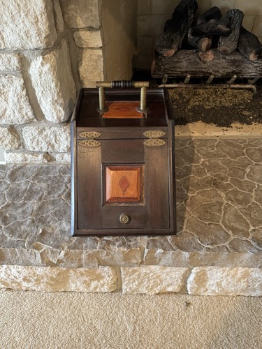 Rare antique coal - coal, scuttle
