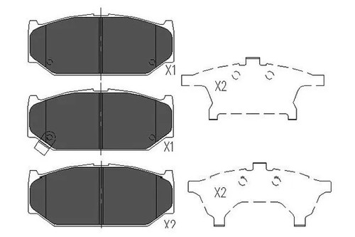 Front brake pad set disc - brake,
