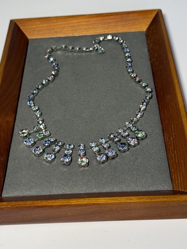 Vintage necklace silver tone - necklace,