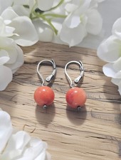 Handmade Coral earrings
