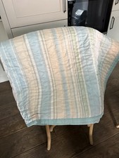 Laura Ashley REBECCA Double Silk Bedspread In Duck Egg 200 Cm