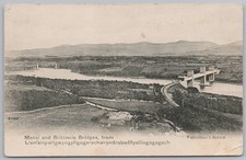 Menai and britannia bridge - and,