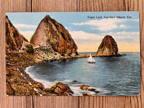 Postcard sugar loaf california - loaf,