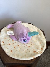 Cutetitos Unicornitos Purplito Unicorn fish Plush Stuffed Animal 7" & Elephant 
