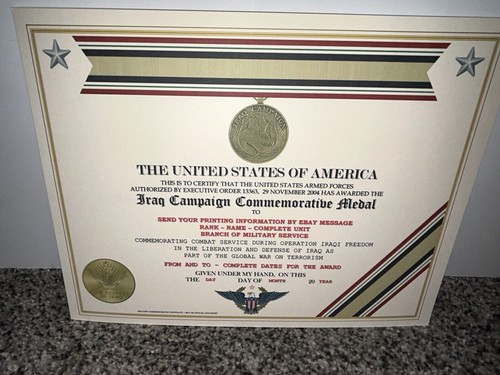 Iraq campaign medal - medal, (oif)