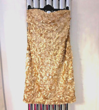 Gold Strapless Bandeau