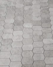 Silver Beige Marble Honed Mini Picket Mosaic Wall & Floor Tiles - per SQM