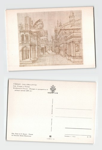 Postcard uffizi gallery - -,