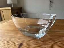 Stunning Galway Irish Crystal Dune 10" Bowl - 24 cm long 10 cm tall
