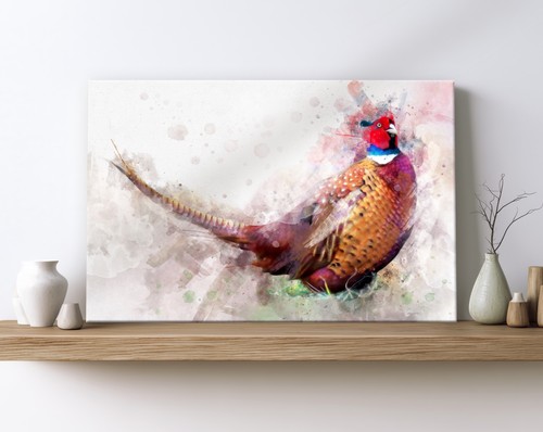Pheasant art canvas - pheasant, print