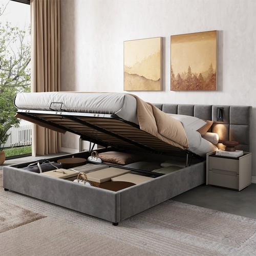 Ottoman storage bed 5ft - ottoman, king