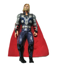 Thor Avengers Action Figure Toy No Hammer Talks when push a button