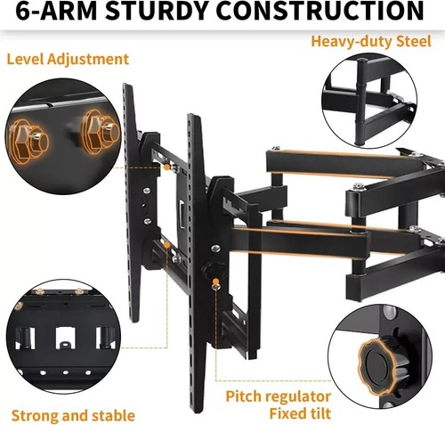 Wall mount bracket dual arm - tv,