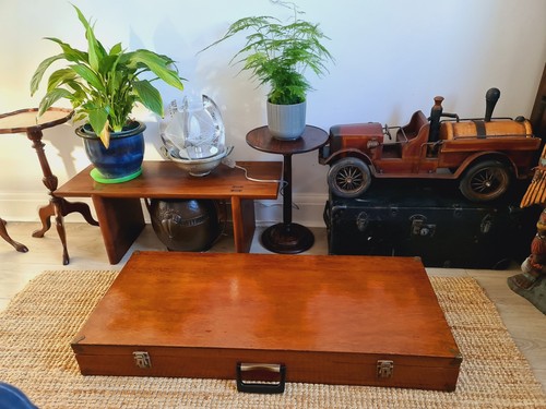Antique shotgun case - case, wooden