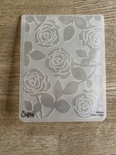 Sizzix Textured Impressions Roses Embossing Folder for paper/clay crafts