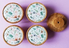 4x Floral Animal Print Oak