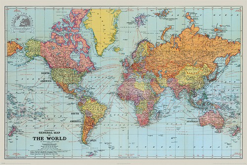 Stanfords classic general - stanfords, map