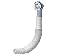 Round Overflow Pipe Kit - Adjustable 200-600mm Sink Overflow Tube for Kitchen