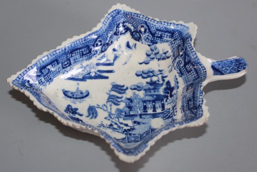 Antique pearlware blue - , &