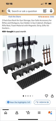 Pack gun storage for - storage,