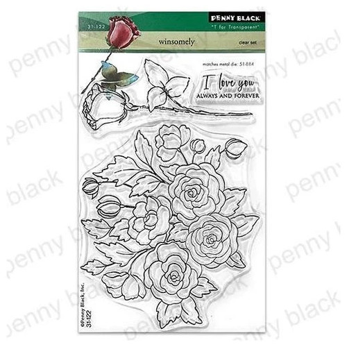 Penny black clear stamps - black,
